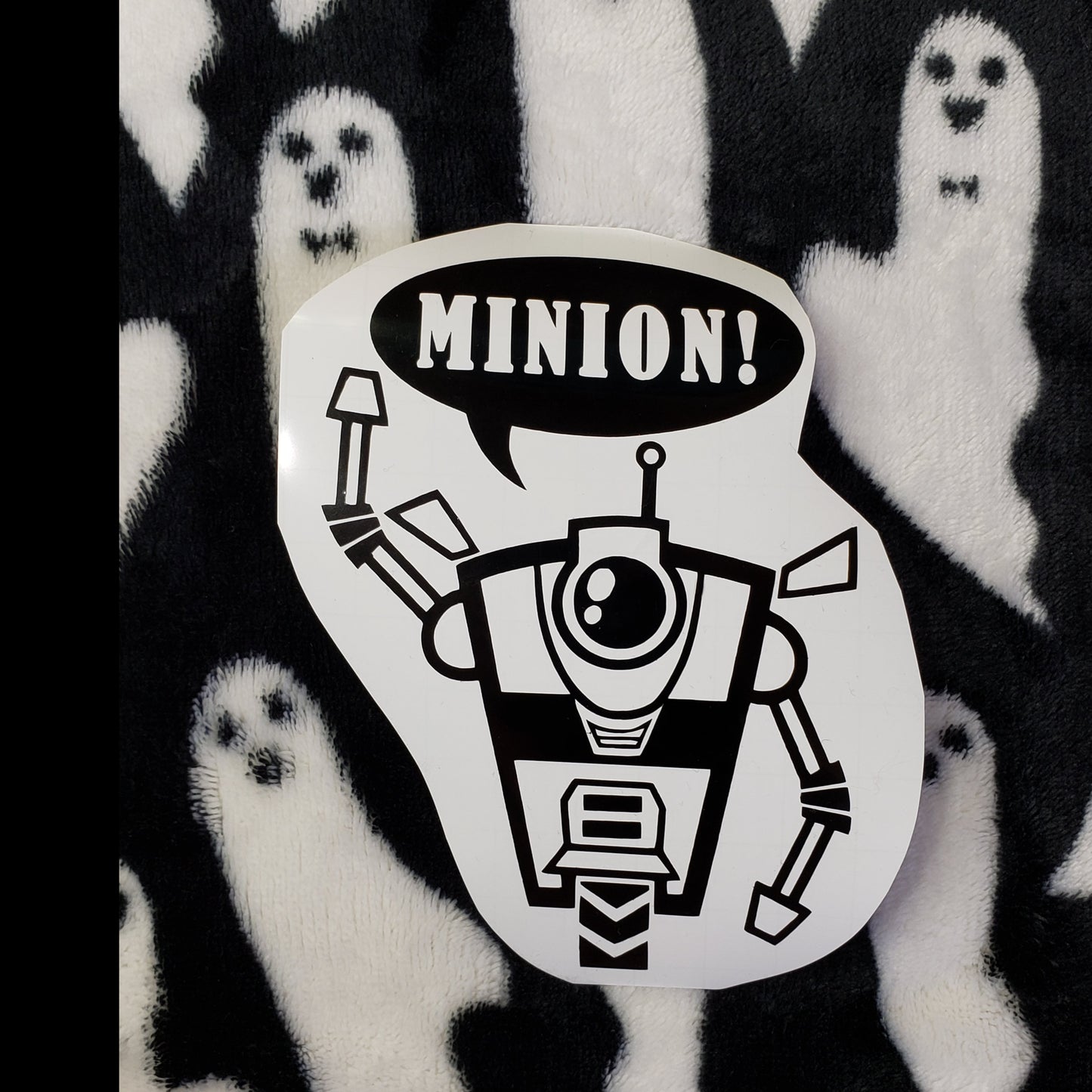 Claptrap Vinyl Decal 'MINION!'