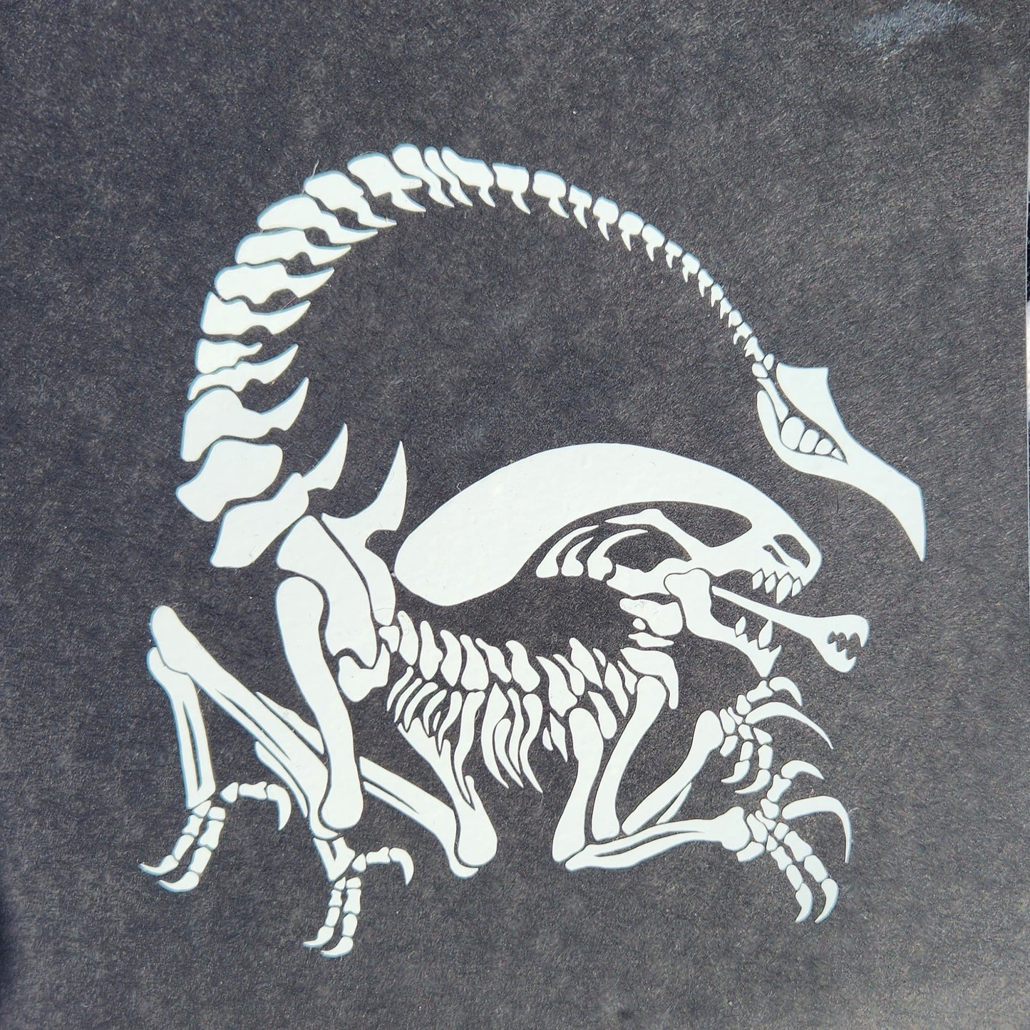 Alien Skeleton Vinyl Decal