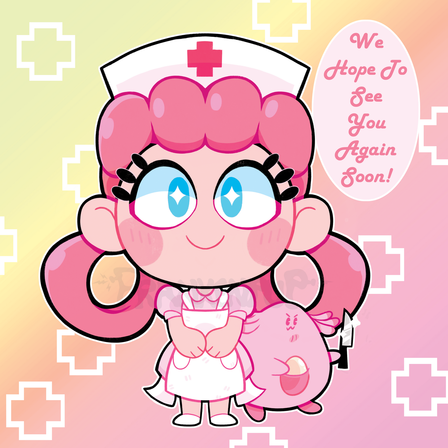 Nurse Joy Vinyl Sticker