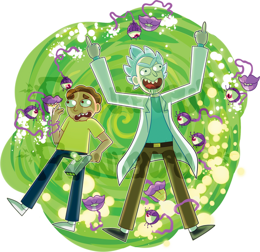 Rick and Morty Holo Print